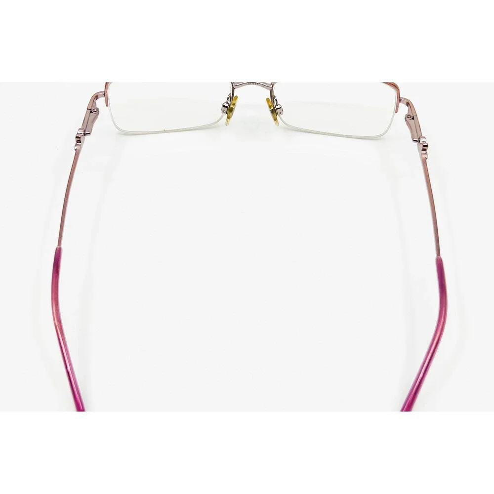 Luxottica Eyeglasses Women Pink Semi Rimless Rectangular 2553 299 51-17-135